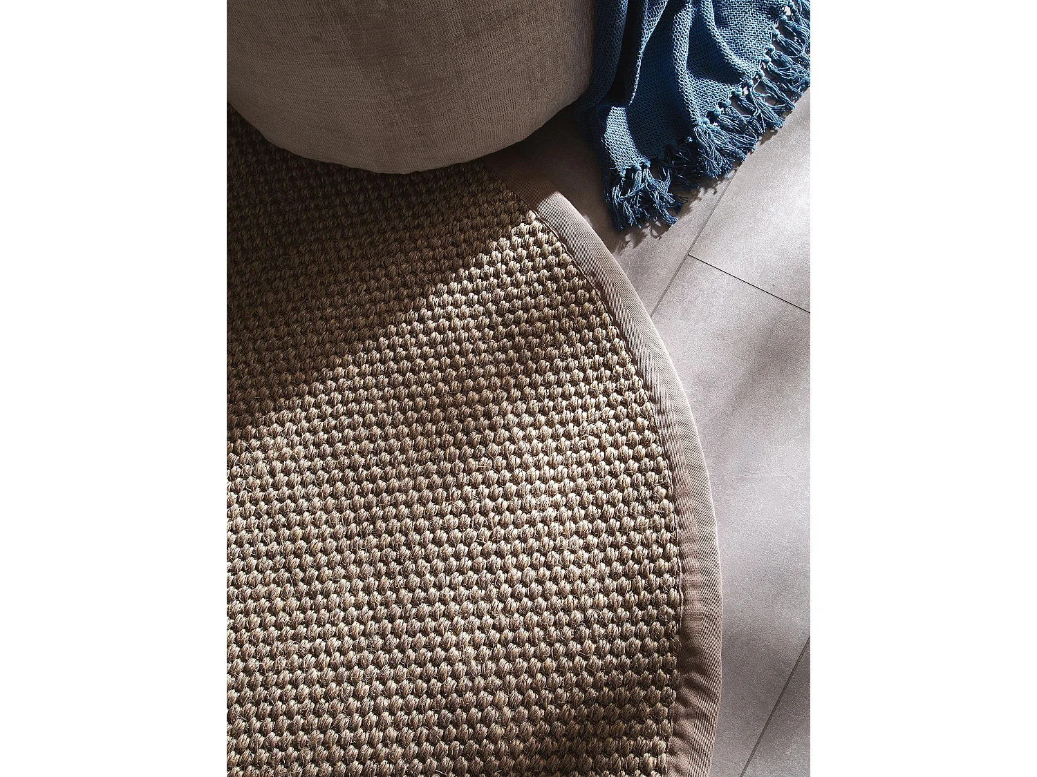 Tapis sisal Greta Gris ø 200 cm rond