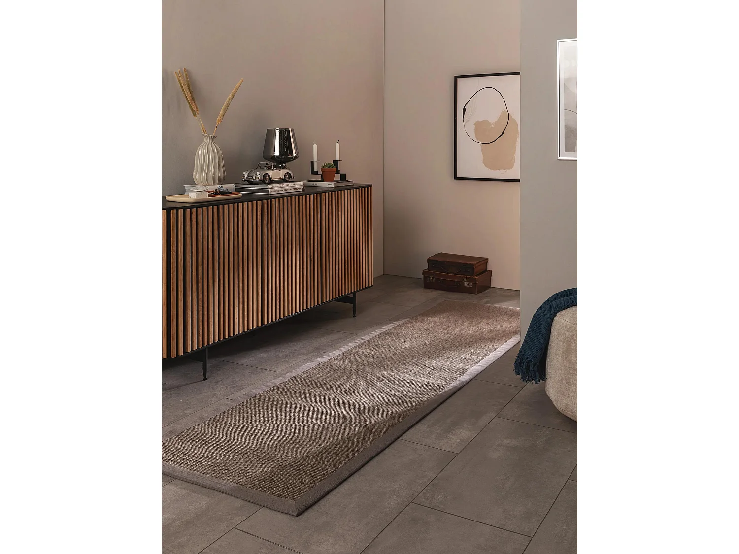 Tapis sisal Sana Gris 70x300 cm