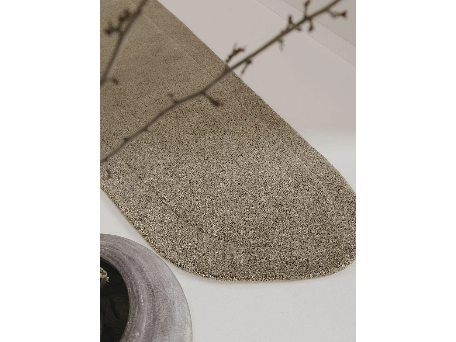 Tapis de laine Shape Vert clair 80x250 cm