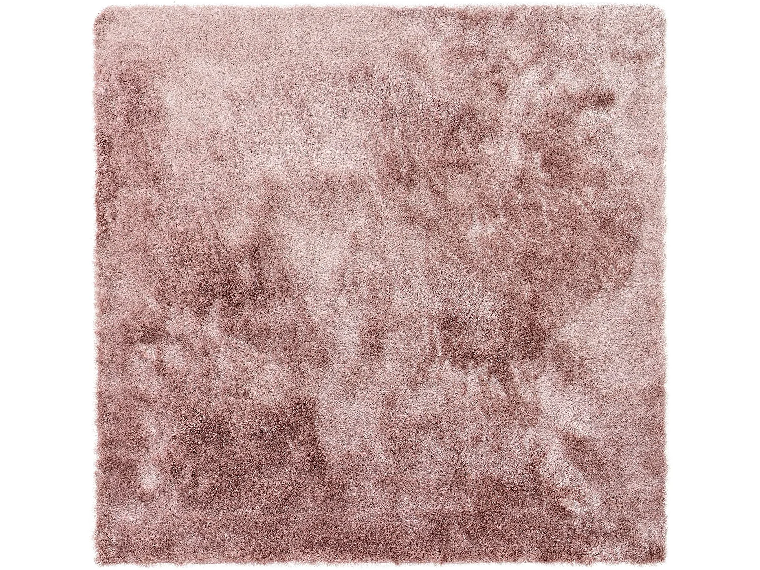 Tapis à poils longs Whisper Rose 60x60 cm
