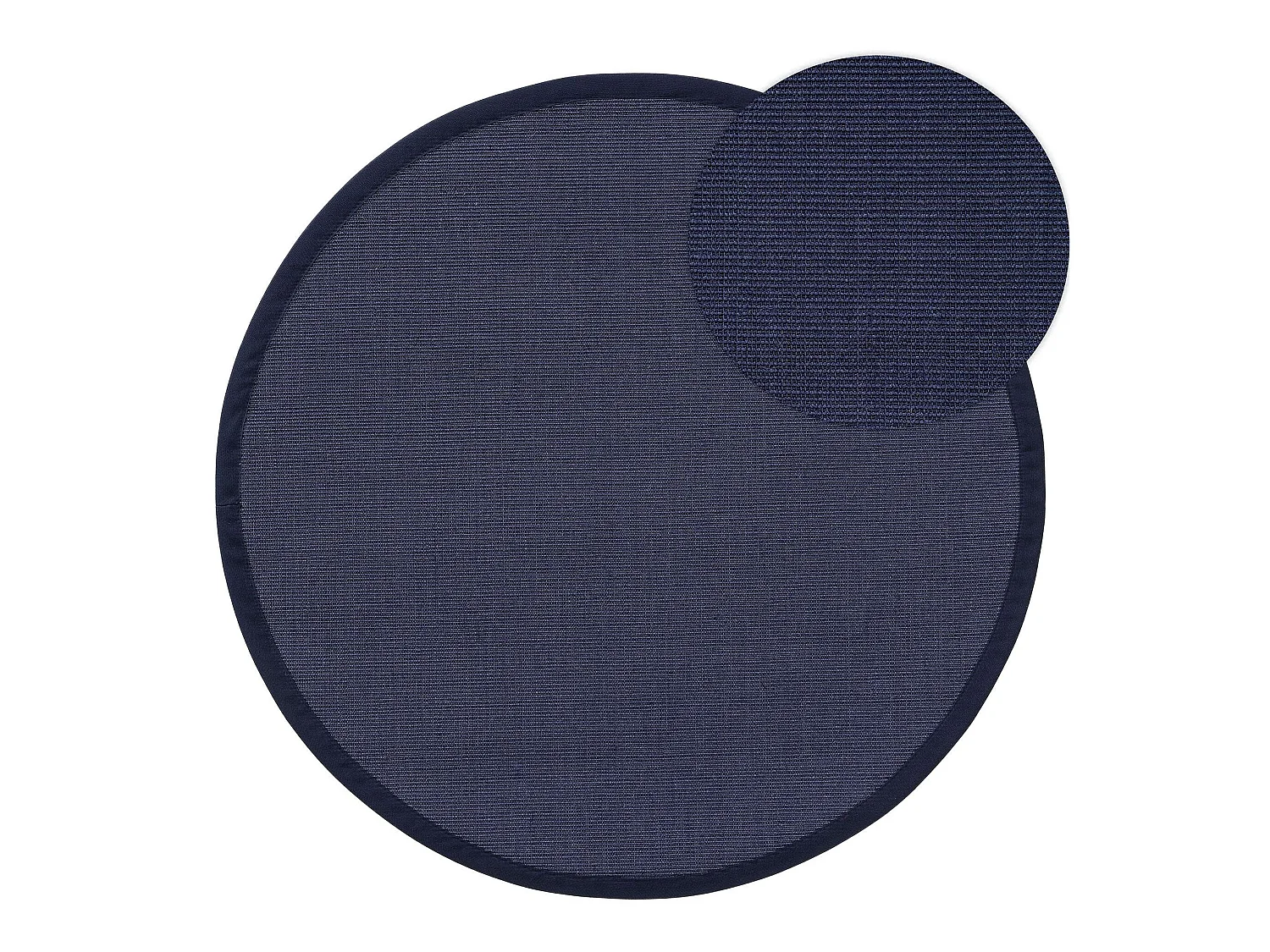 Tapis sisal Sana Bleu ø 200 cm rond