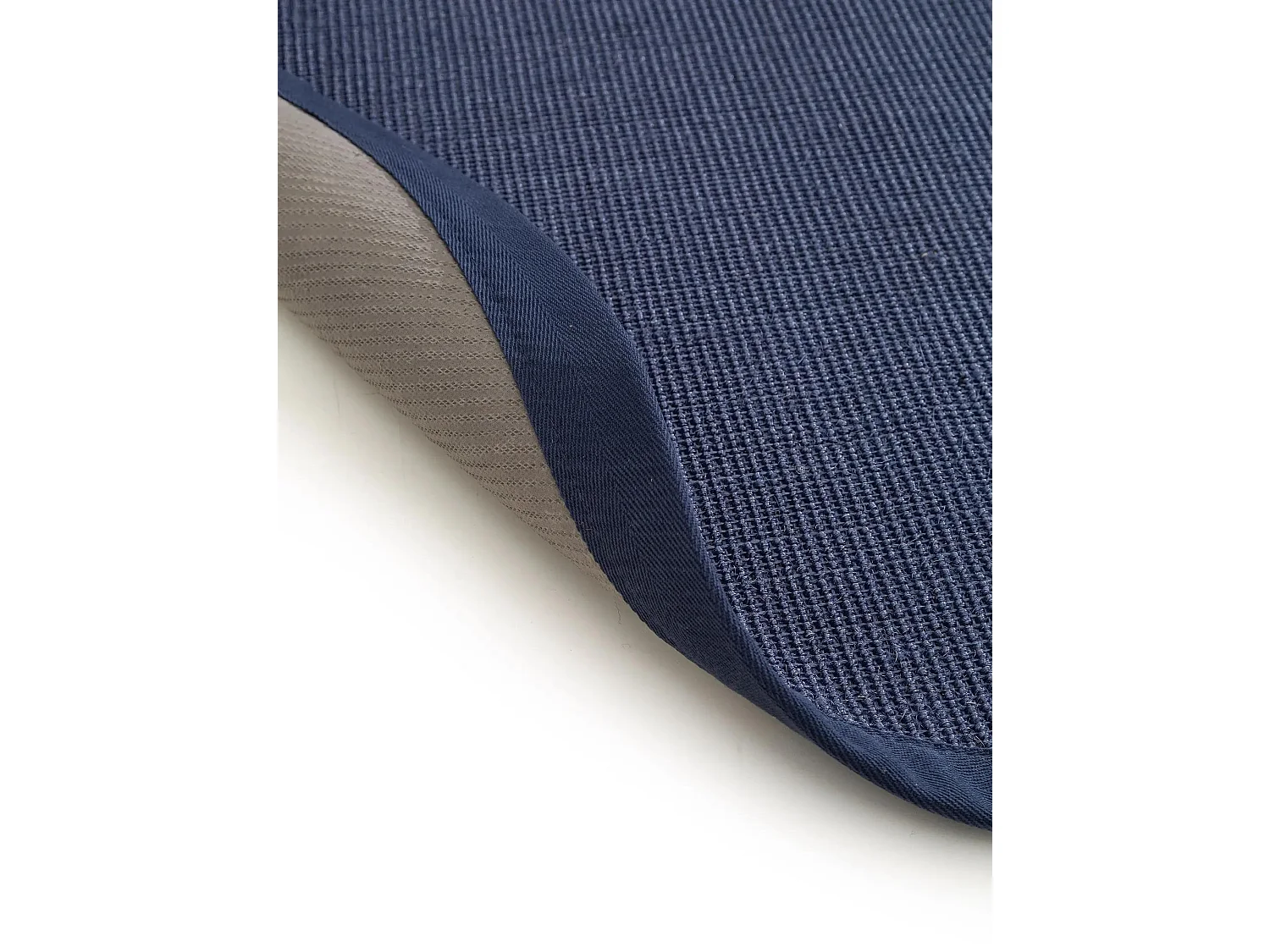 Tapis sisal Sana Bleu ø 200 cm rond