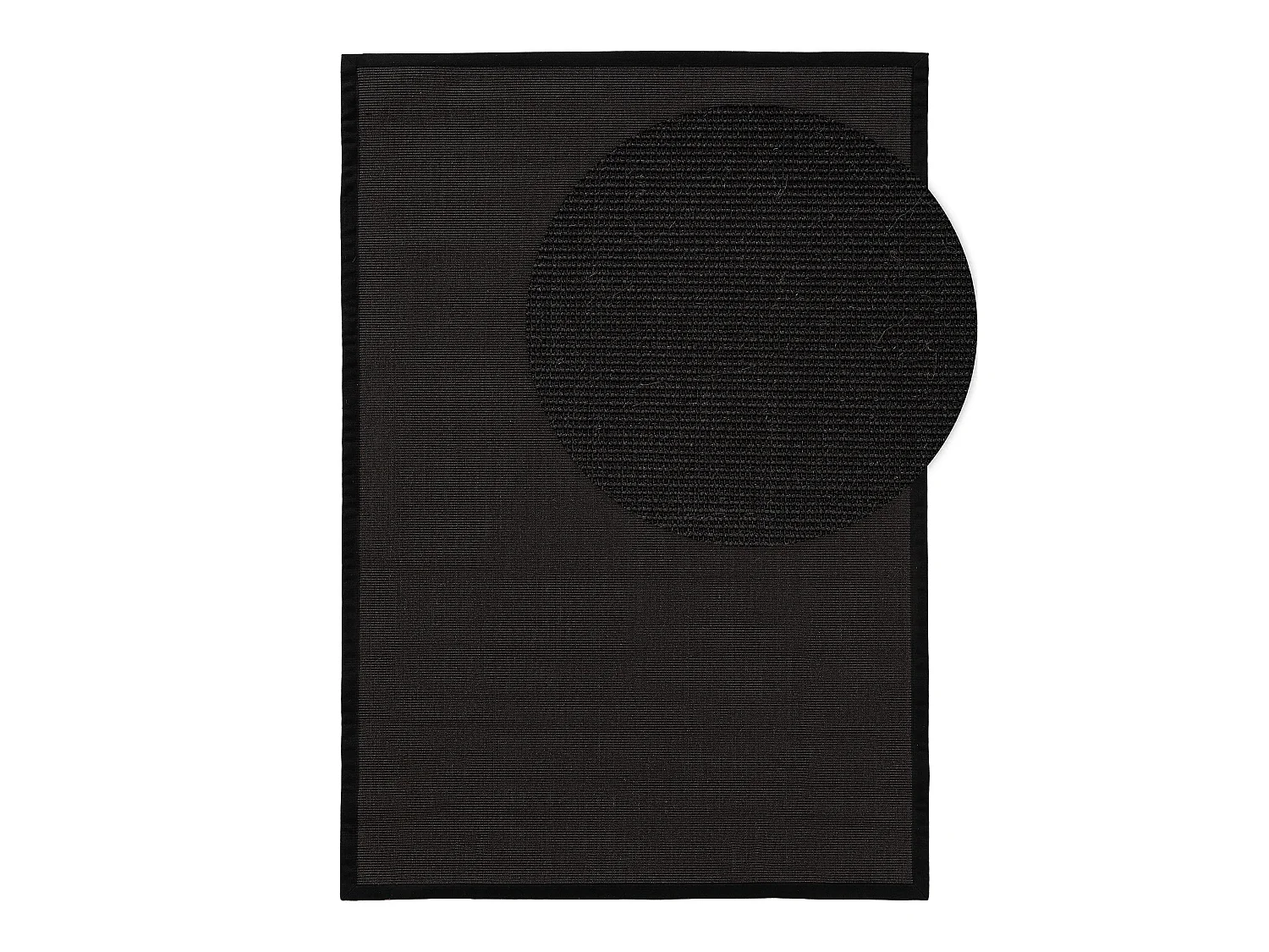 Tapis sisal Sana Noir 80x150 cm