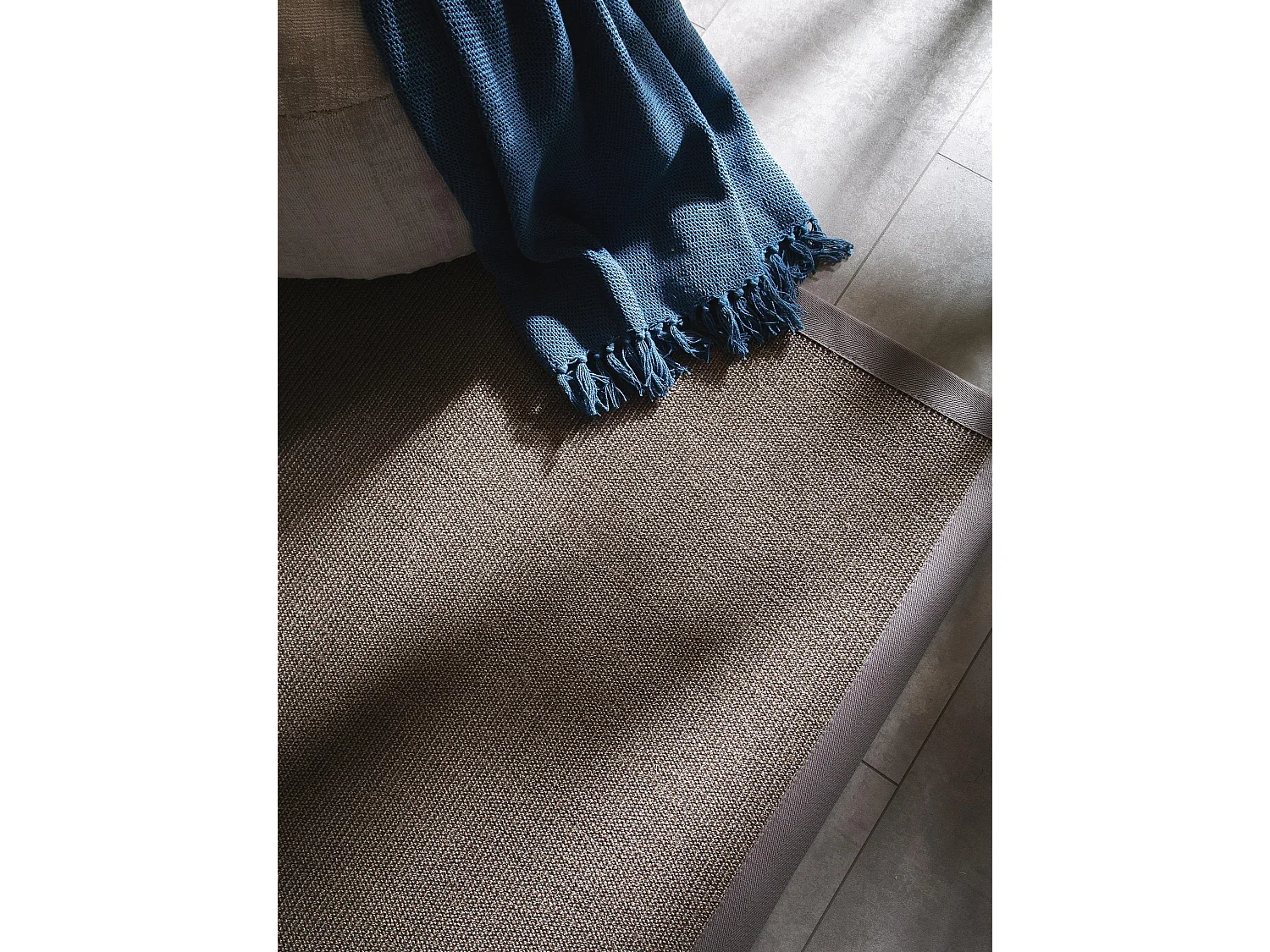 Tapis sisal Sana Gris 200x200 cm