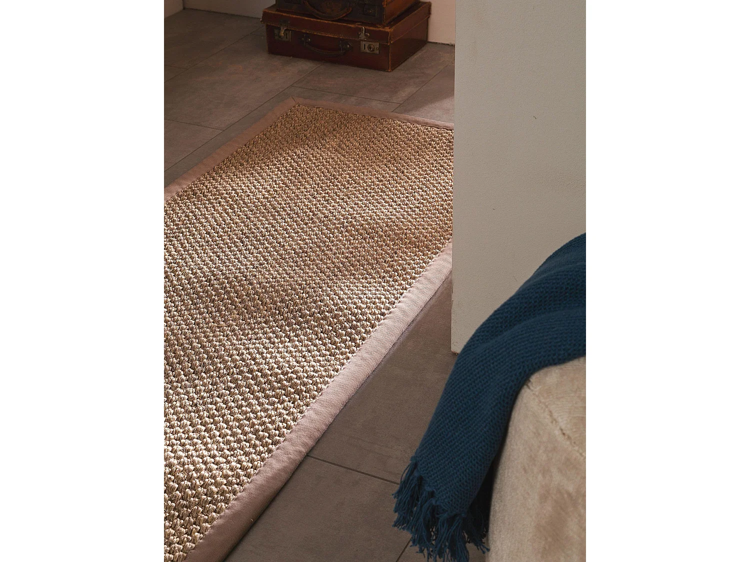 Tapis sisal Greta Gris 70x240 cm