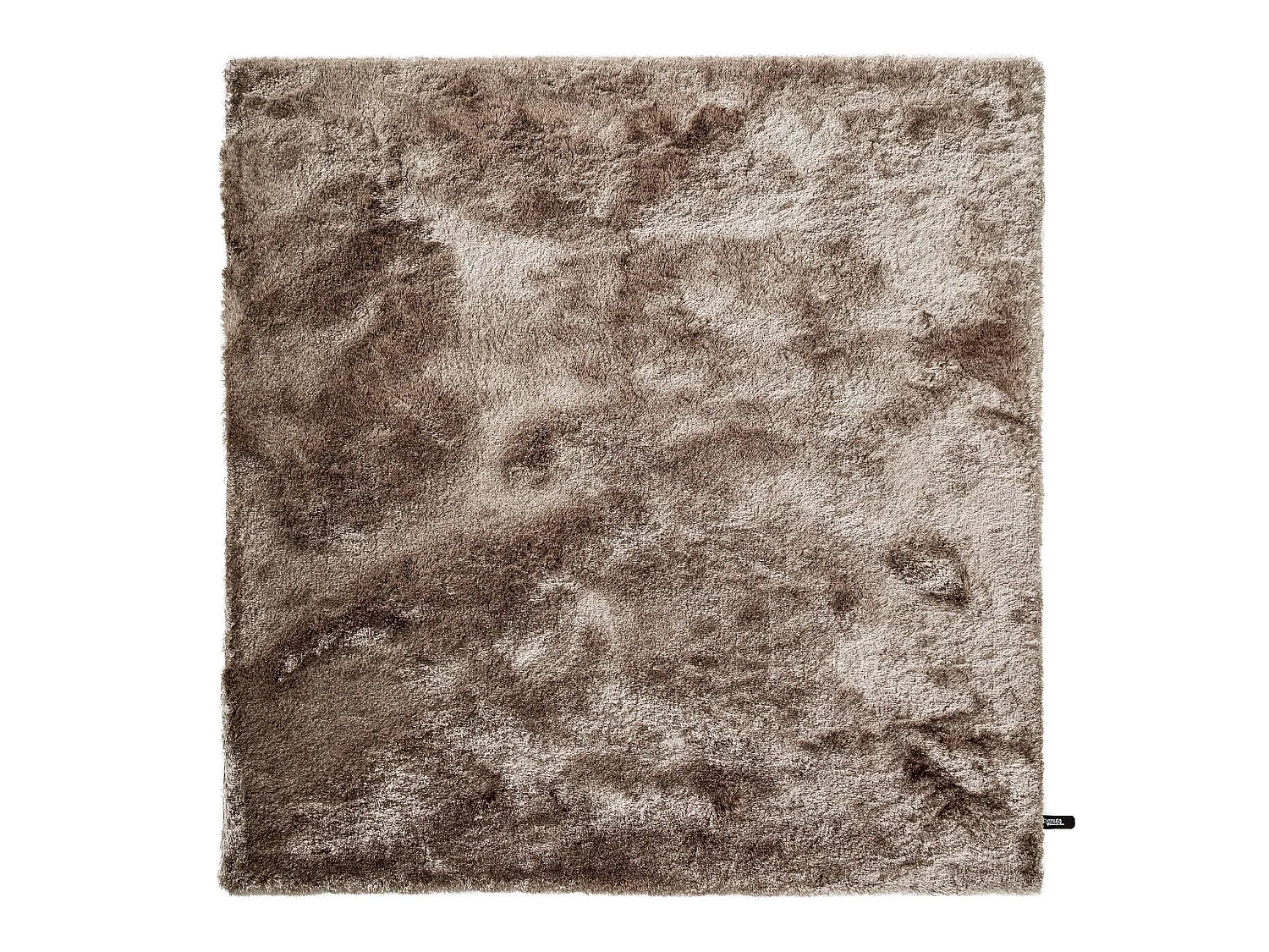 Tapis à poils longs Whisper Marron clair 150x150 cm