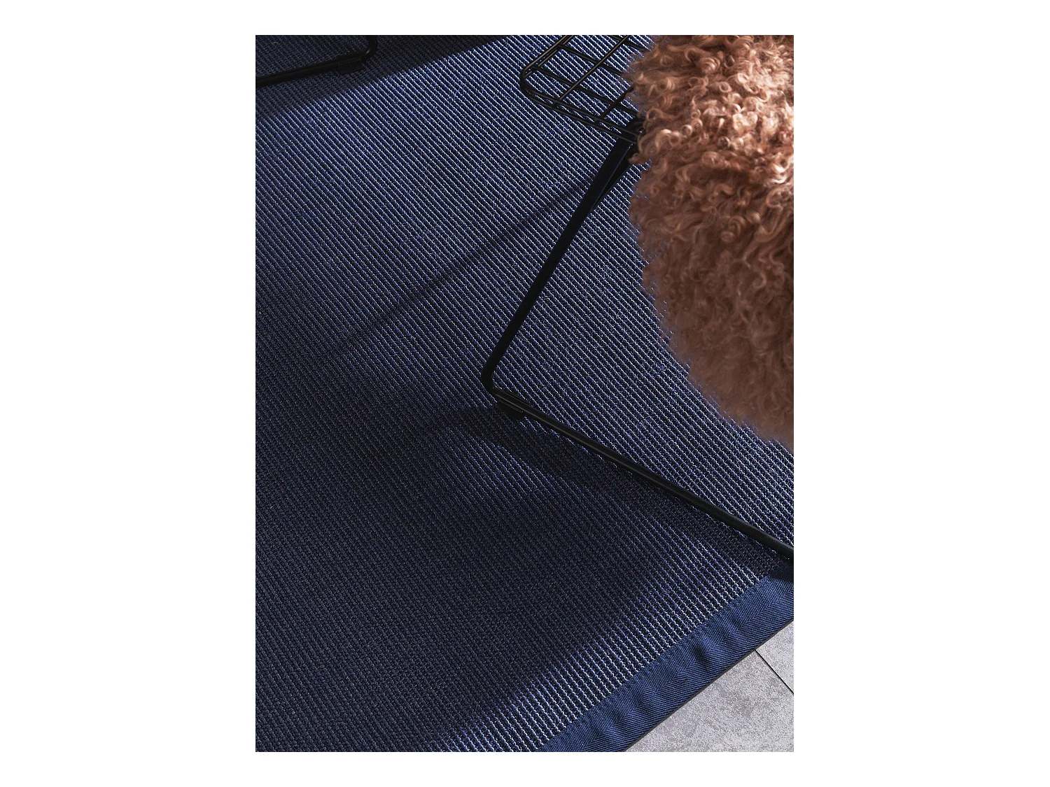 Tapis sisal Sana Bleu 140x200 cm