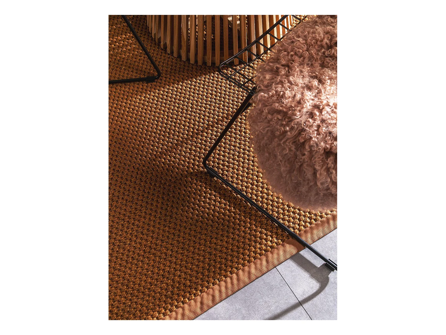 Tapis sisal Greta Marron clair 200x300 cm