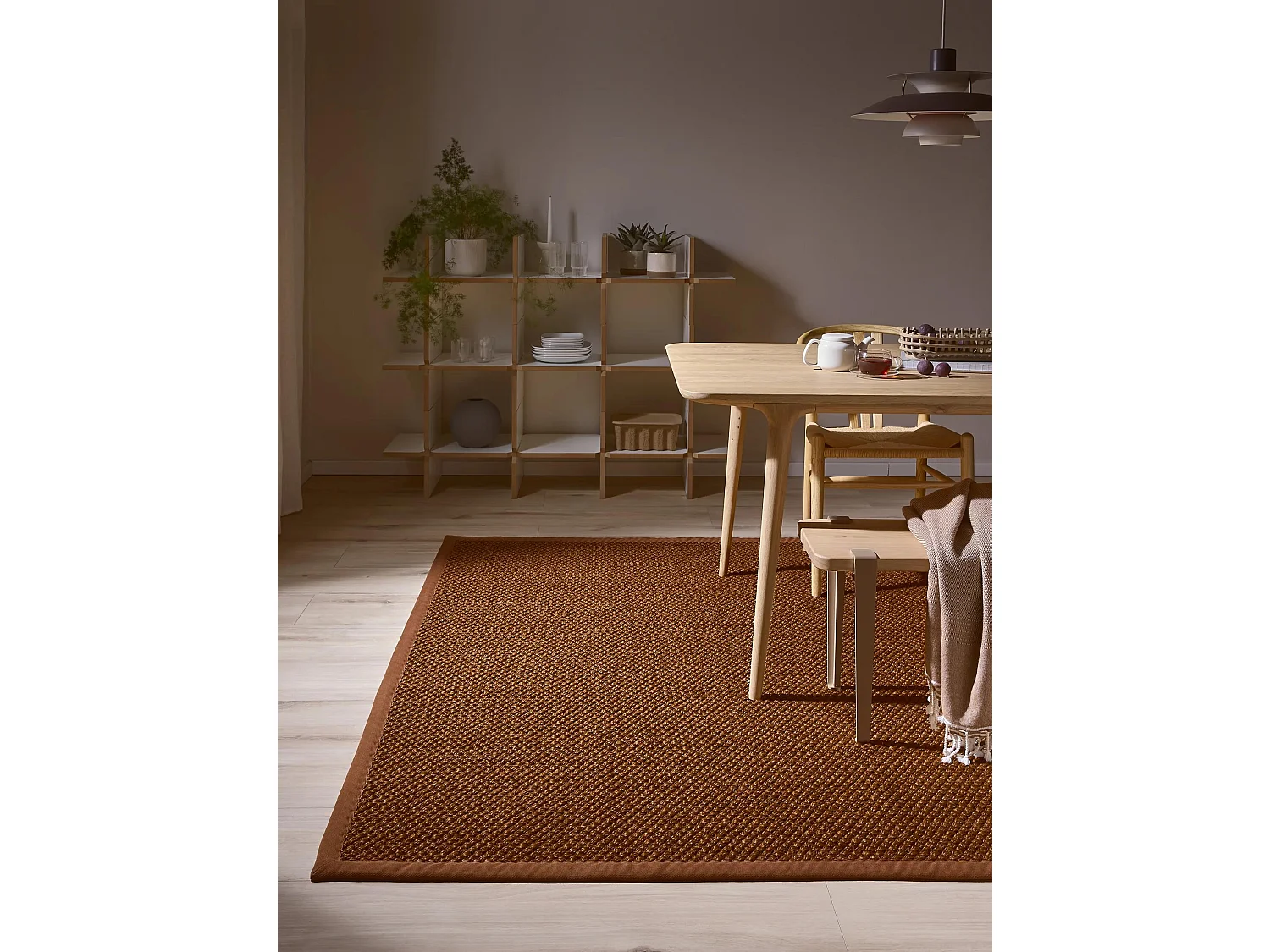 Tapis sisal Greta Marron clair 200x300 cm