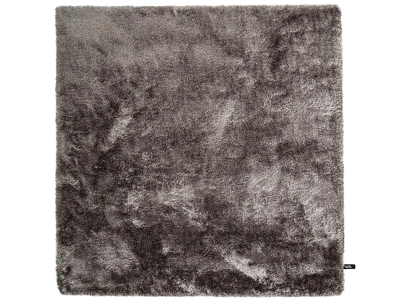 Tapis à poils longs Whisper Gris 150x150 cm