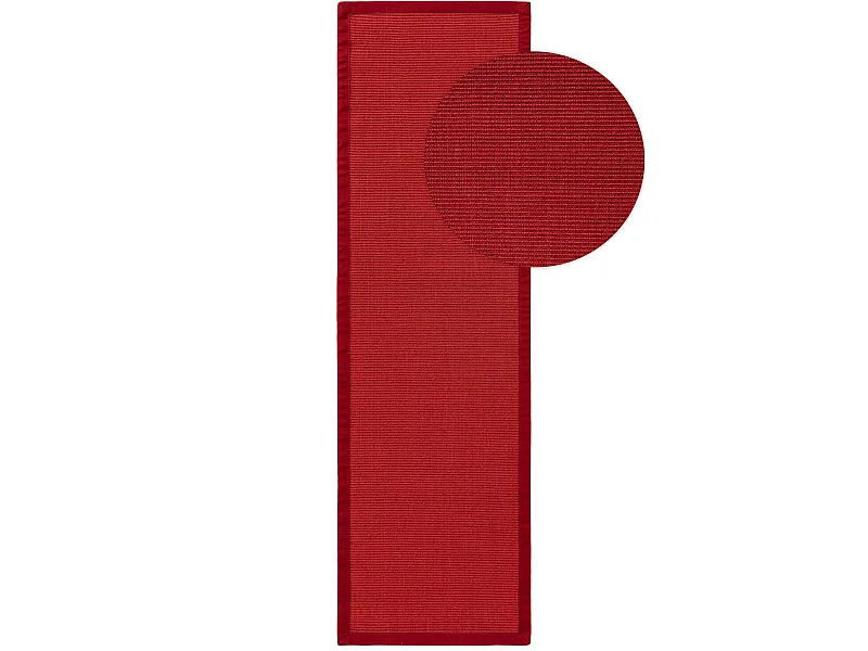 Tapis sisal Sana Rouge 70x300 cm