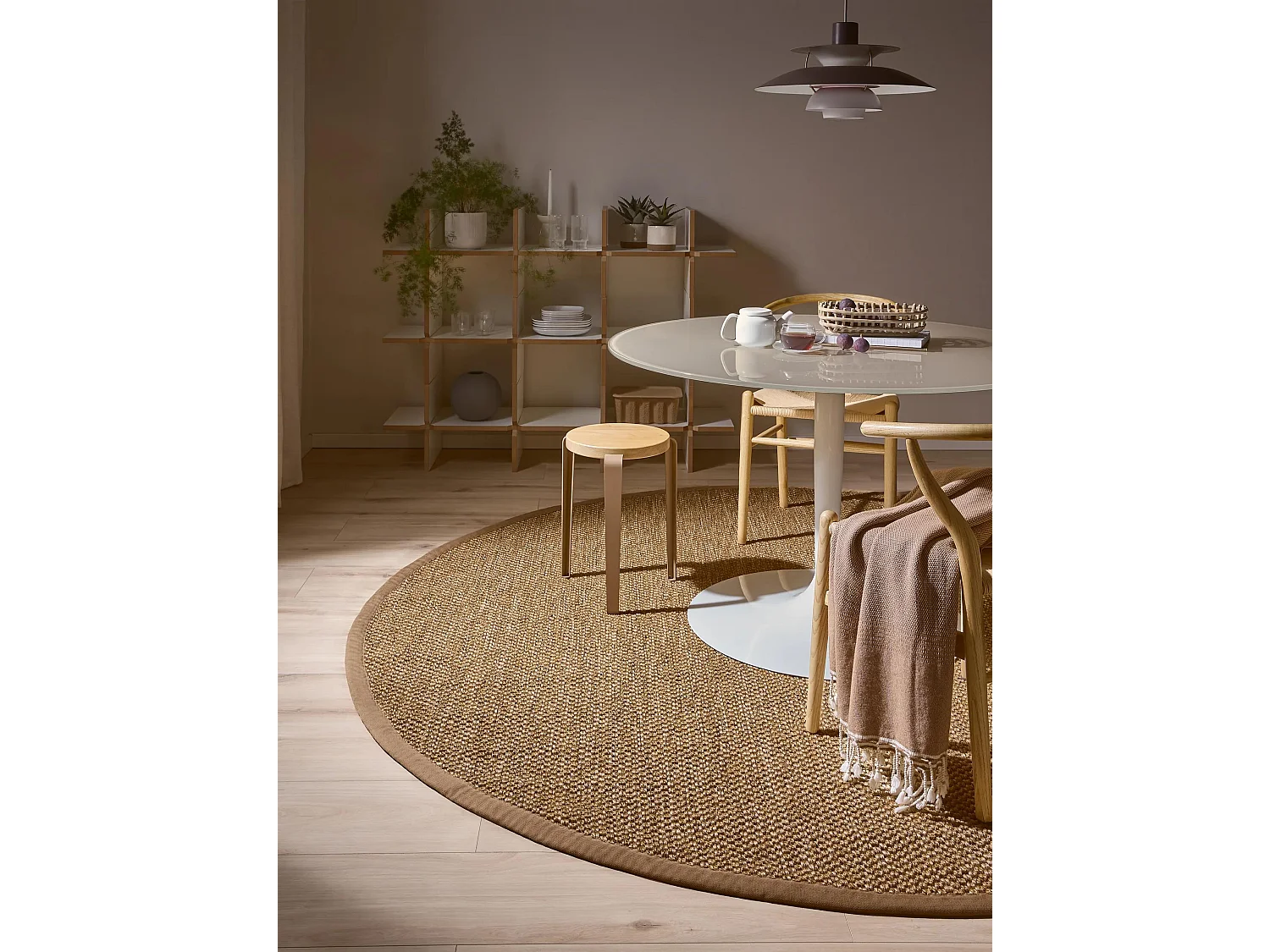 Tapis sisal Greta Crème ø 150 cm rond