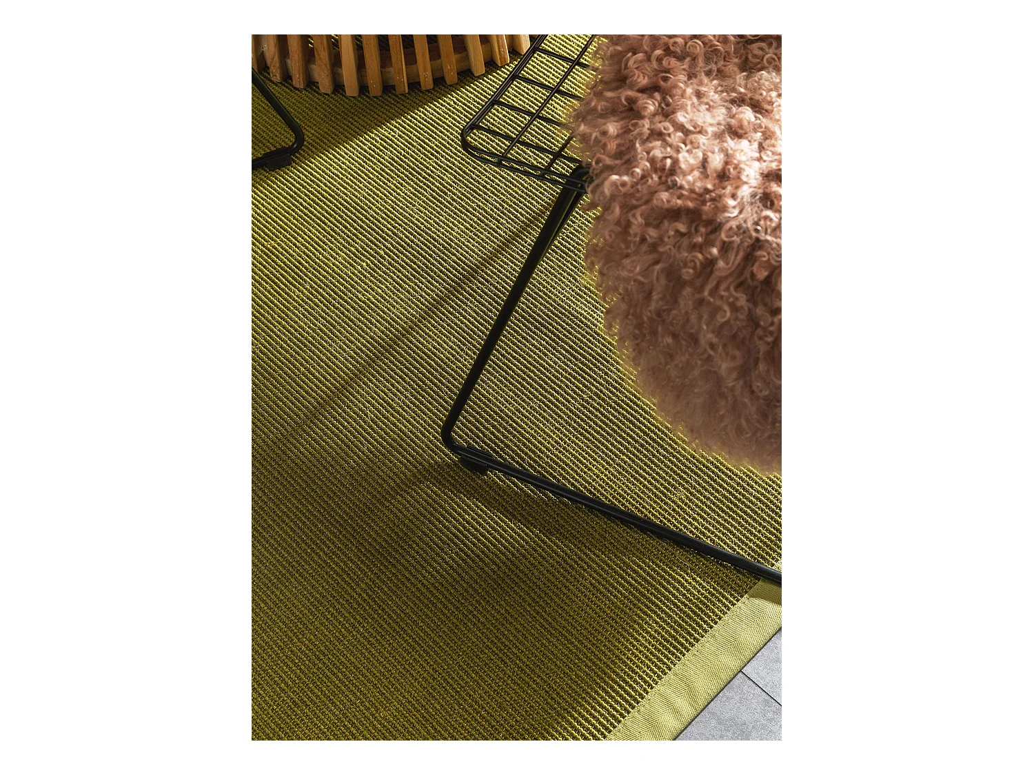 Tapis sisal Sana Vert 300x400 cm