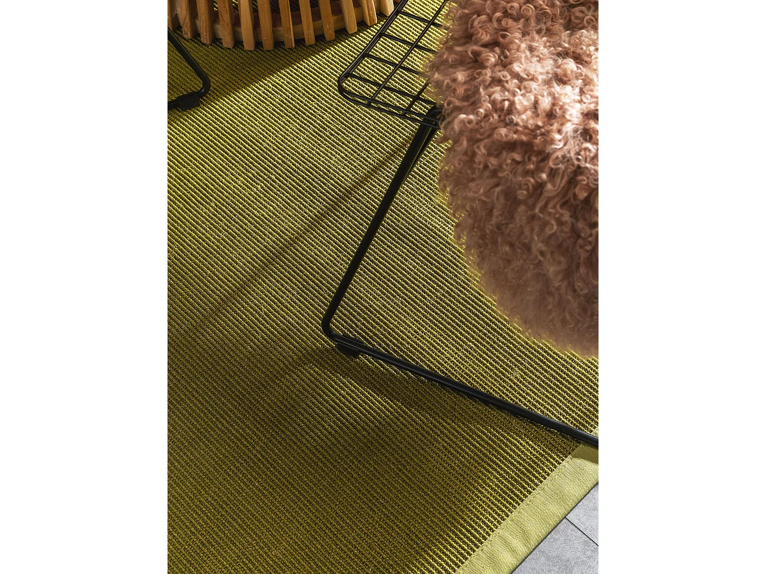 Tapis sisal Sana Vert 140x200 cm