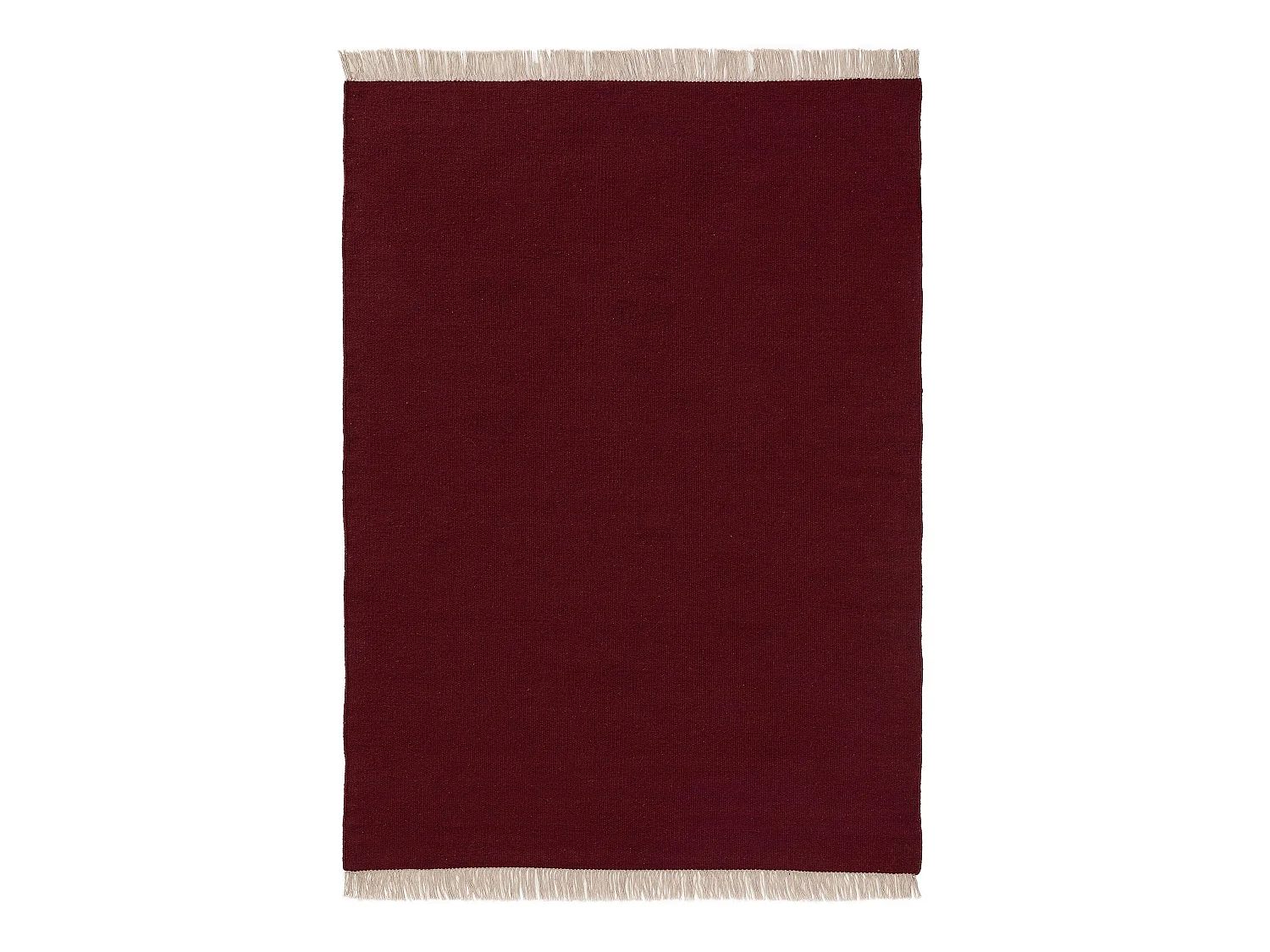 Tapis de laine Liv Rouge foncé 80x150 cm