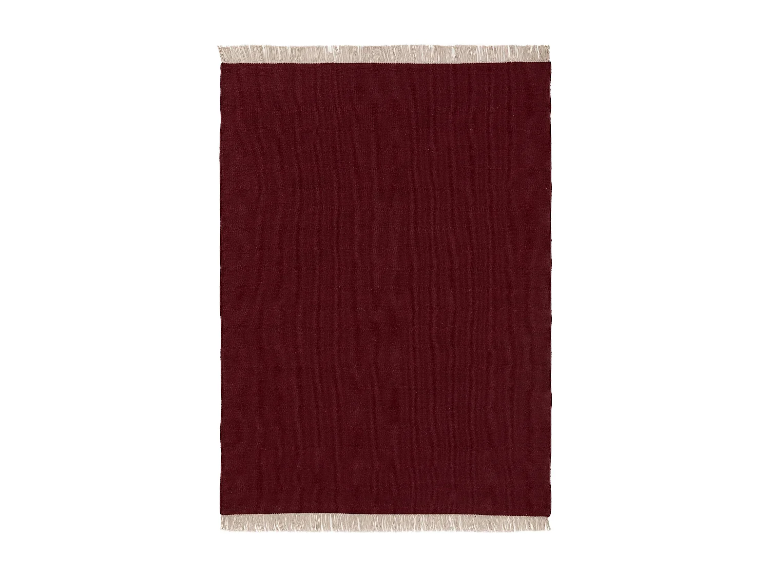 Tapis de laine Liv Rouge foncé 80x150 cm