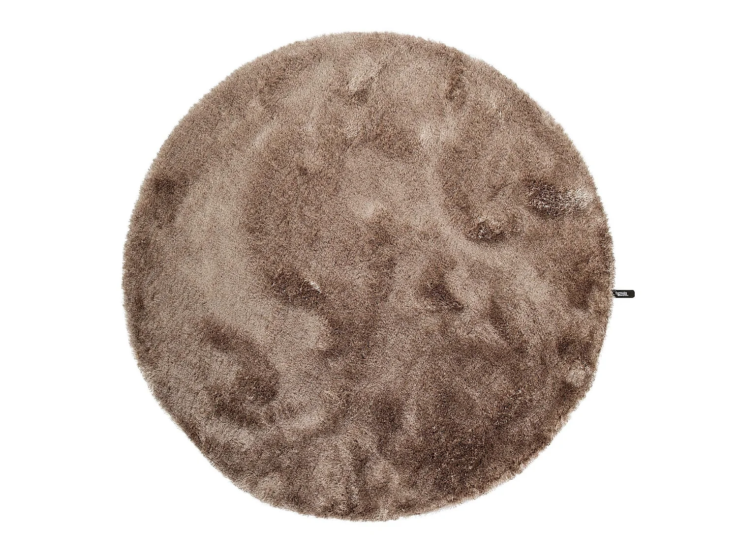 Tapis à poils longs Whisper Marron clair ø 200 cm rond