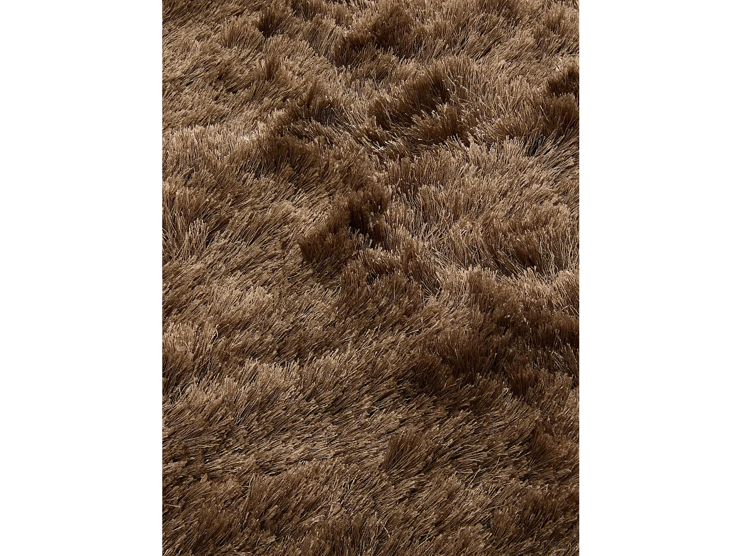 Tapis à poils longs Whisper Marron clair ø 200 cm rond