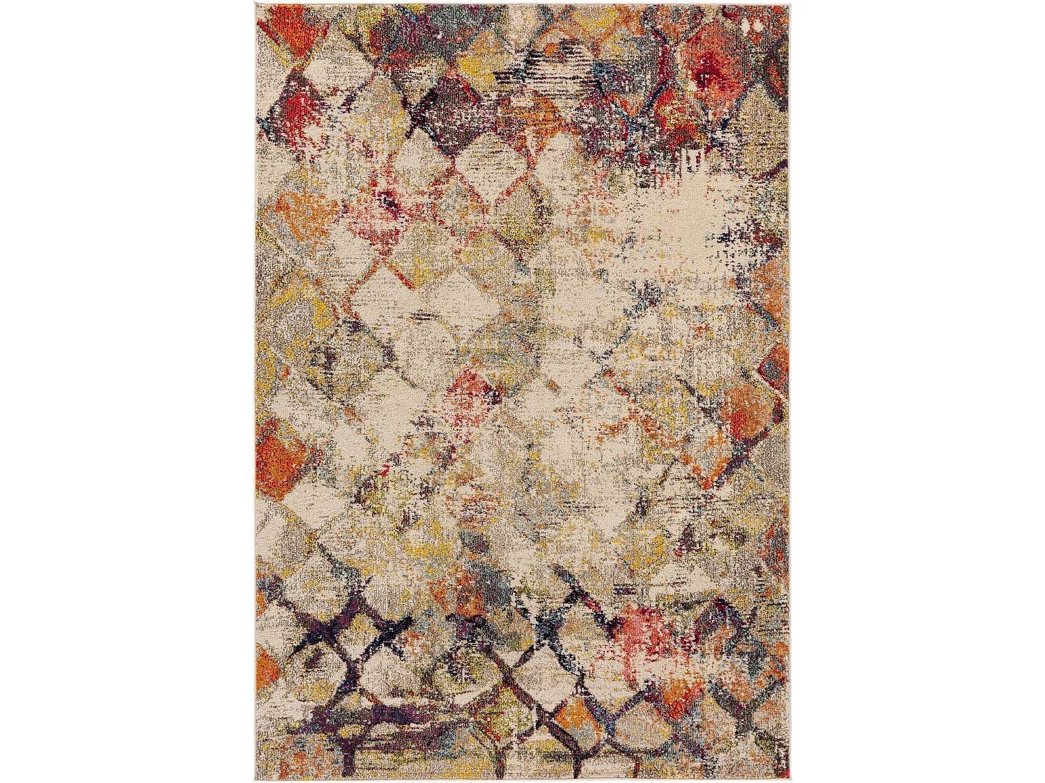 Tapis Casa Beige/Multicouleur 120x170 cm