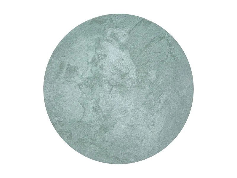 Tapis de fourrure Dave Menthe ø 180 cm rond