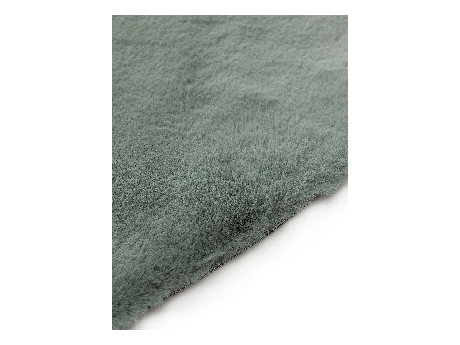 Tapis de fourrure Dave Menthe ø 180 cm rond