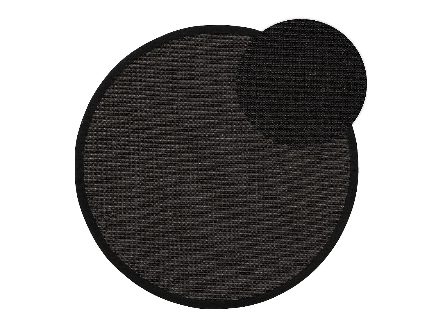 Tapis sisal Sana Noir ø 150 cm rond
