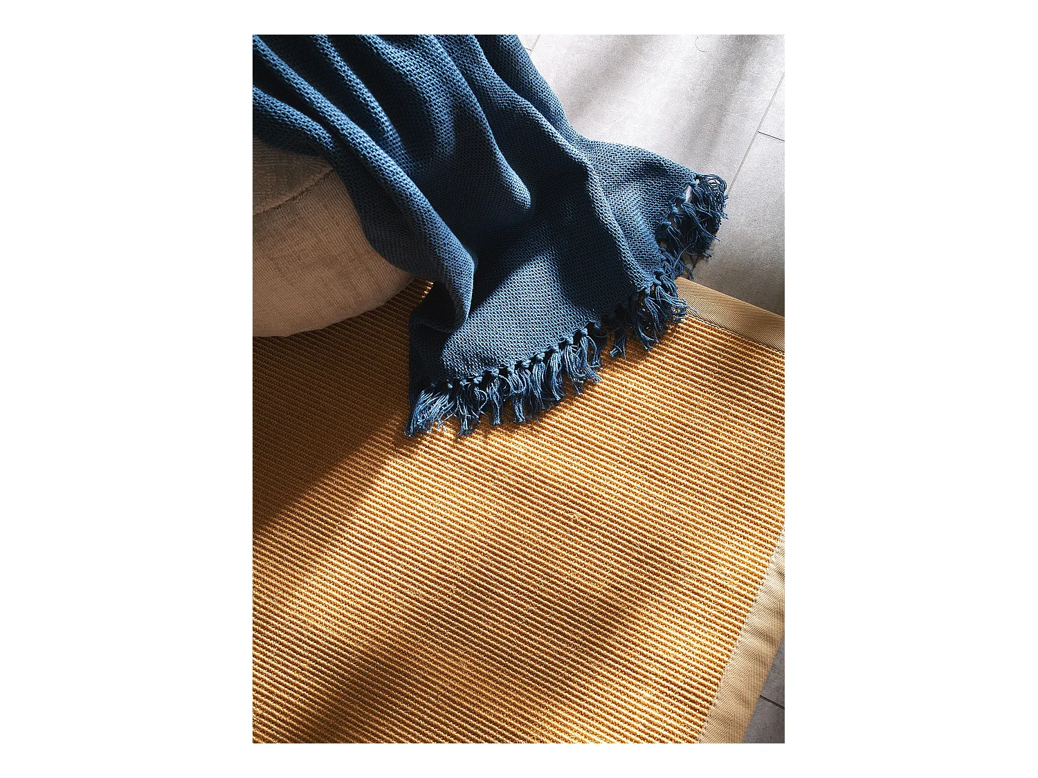 Tapis sisal Sana Beige 200x200 cm