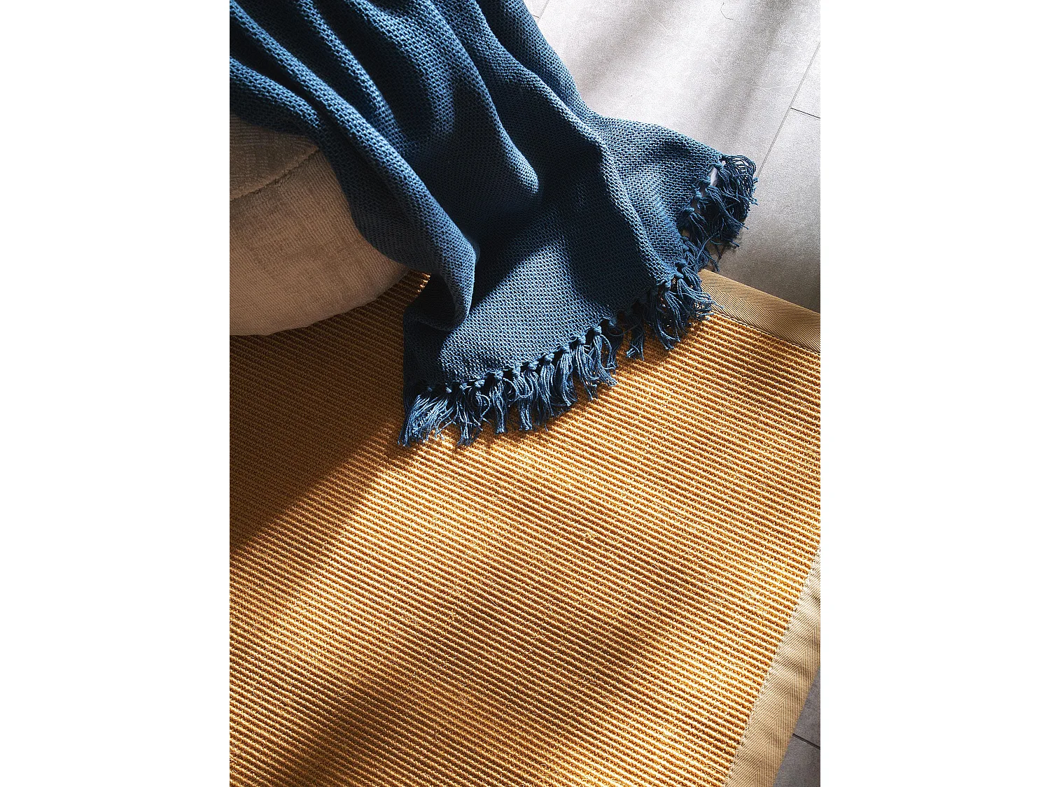 Tapis sisal Sana Beige 200x200 cm