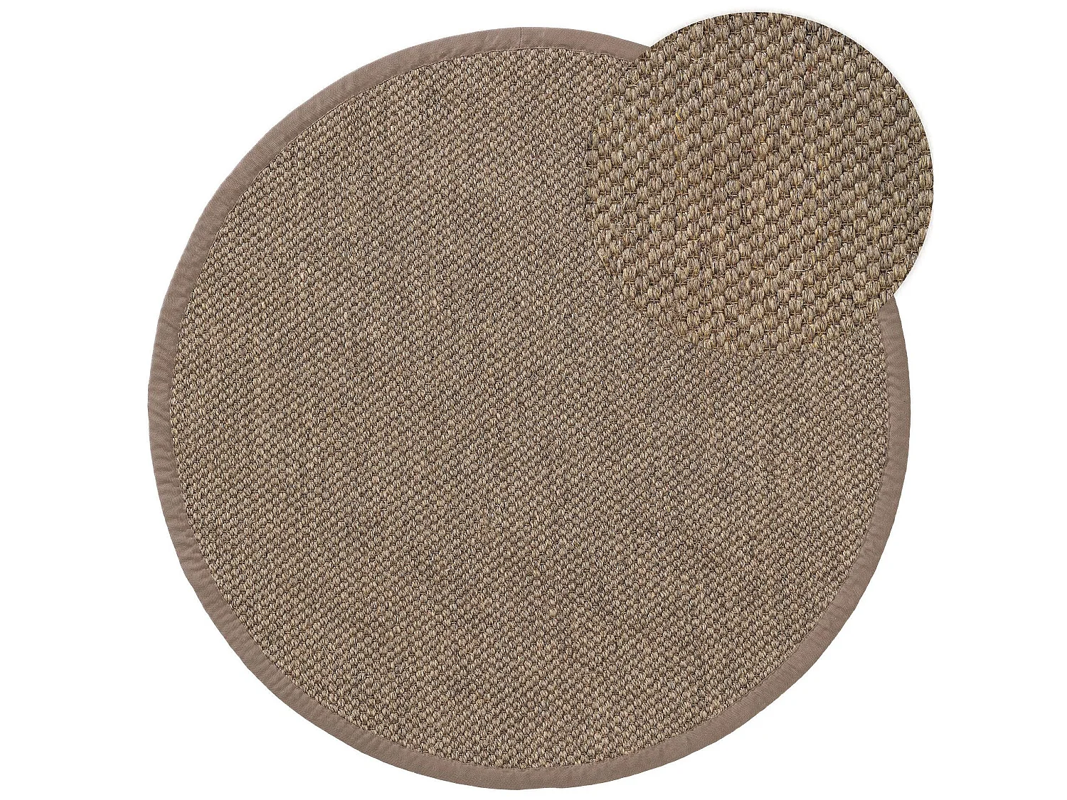 Tapis sisal Greta Gris ø 150 cm rond