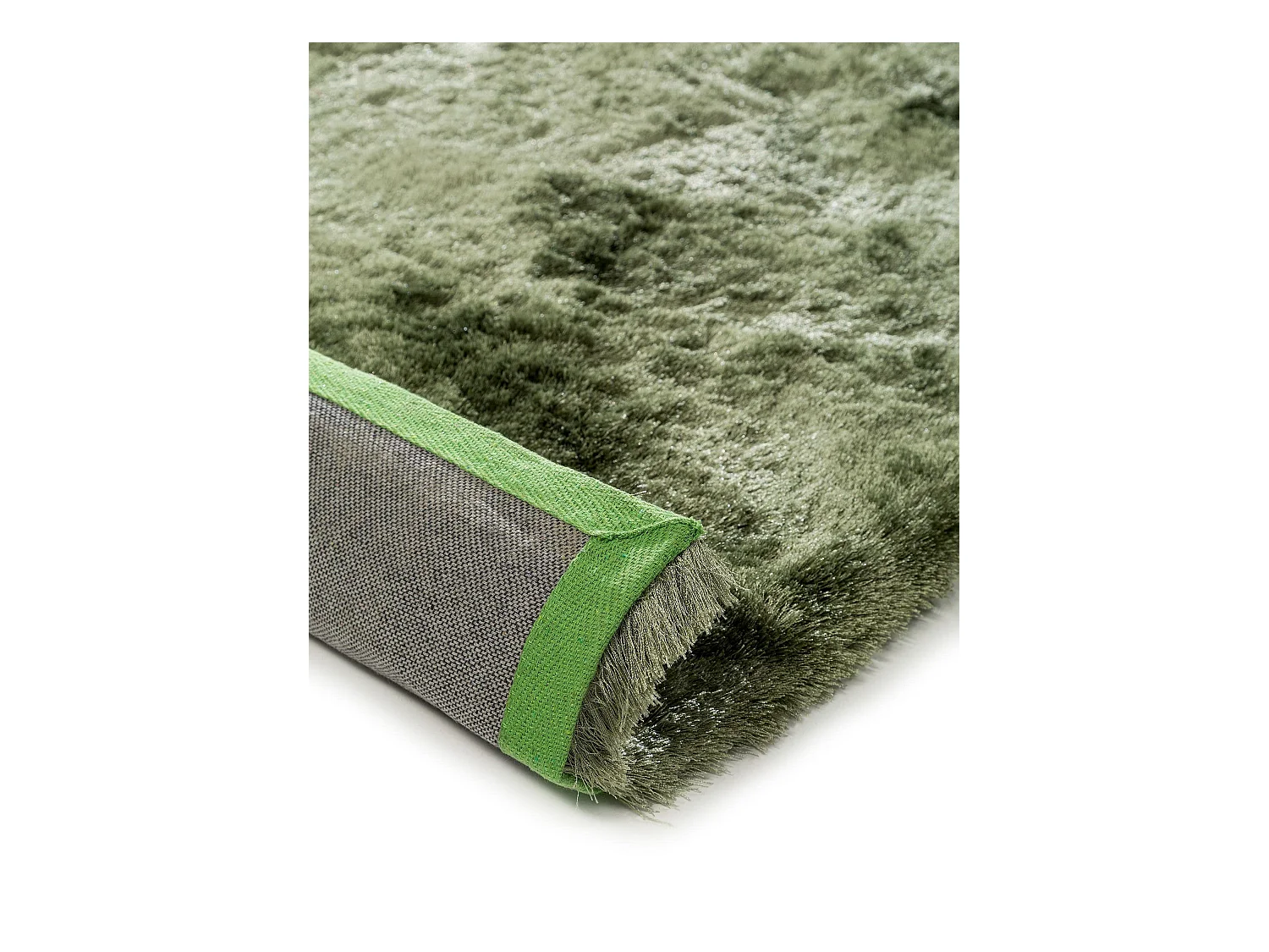 Tapis à poils longs Whisper Vert 200x290 cm