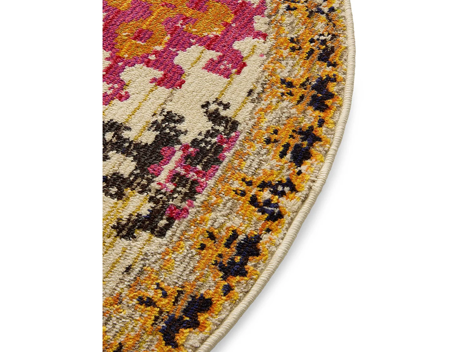 Tapis Casa Multicouleur/Beige ø 120 cm rond