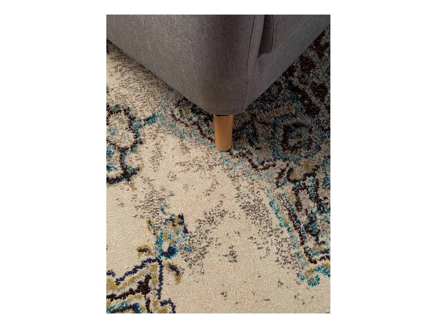 Tapis Casa Beige/Turquoise 200x290 cm