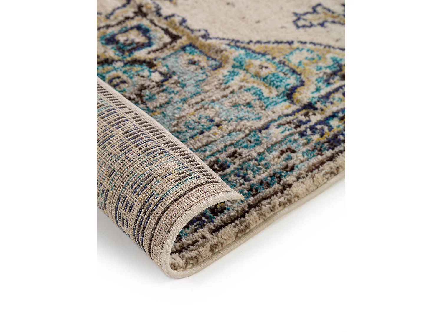 Tapis Casa Beige/Turquoise 200x290 cm