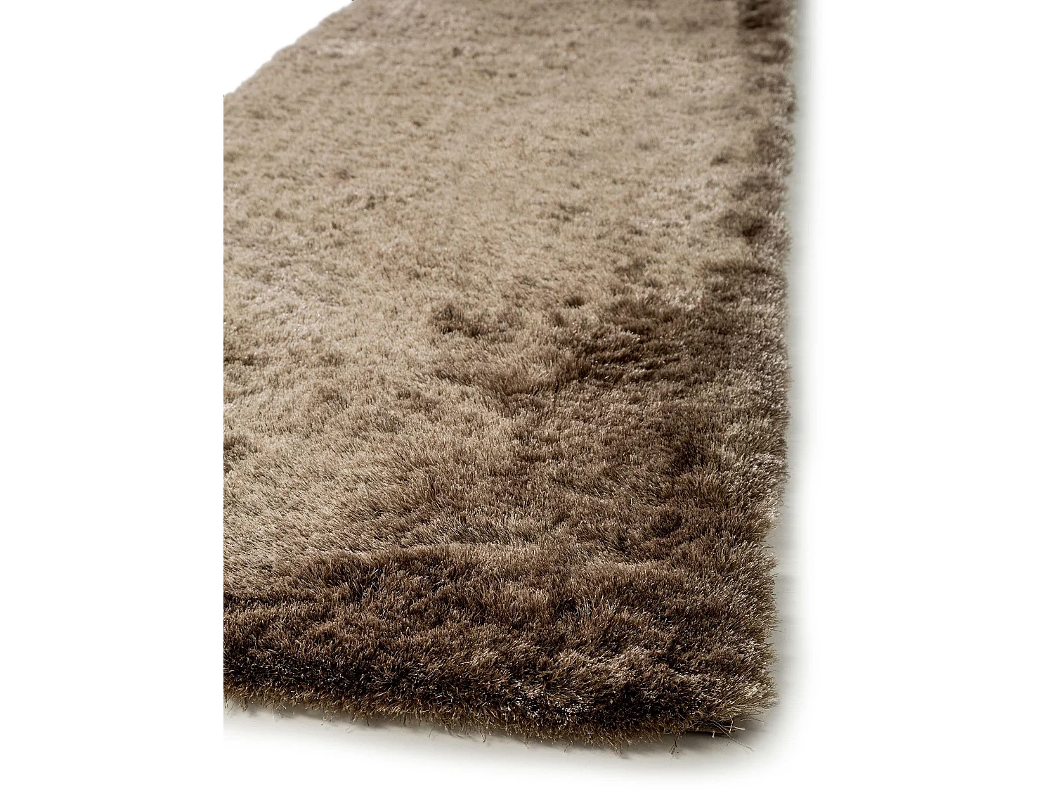 Tapis à poils longs Whisper Marron clair 80x300 cm