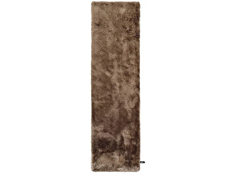 Tapis à poils longs Whisper Marron clair 80x300 cm