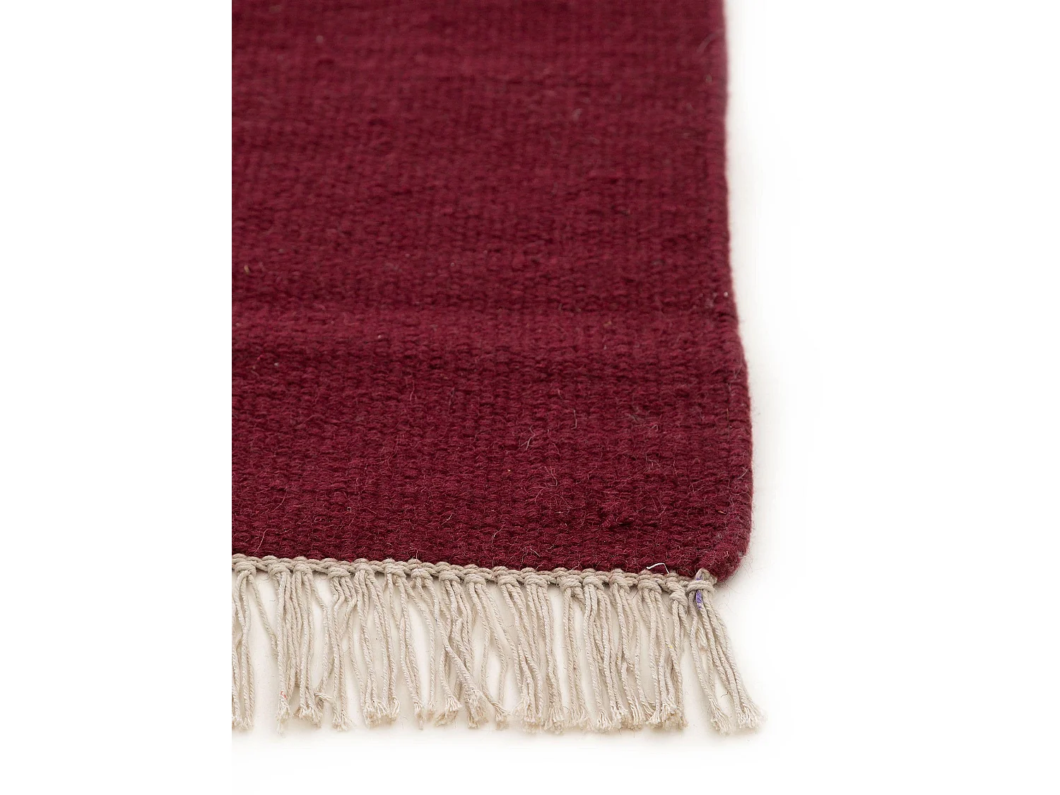 Tapis de laine Liv Rouge foncé 140x200 cm