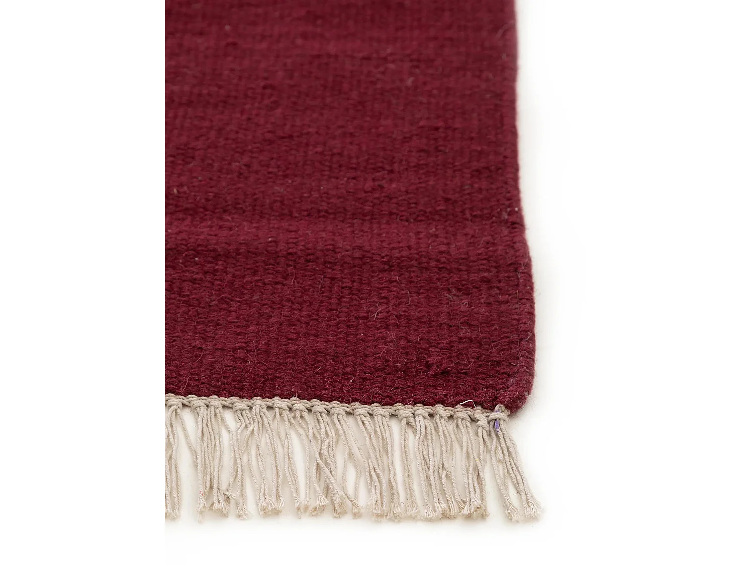 Tapis de laine Liv Rouge foncé 140x200 cm