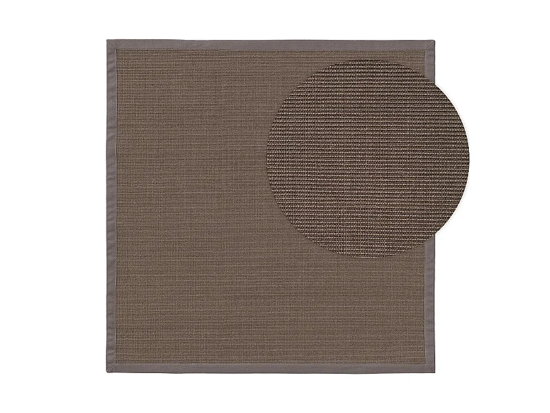 Tapis sisal Sana Gris 150x150 cm