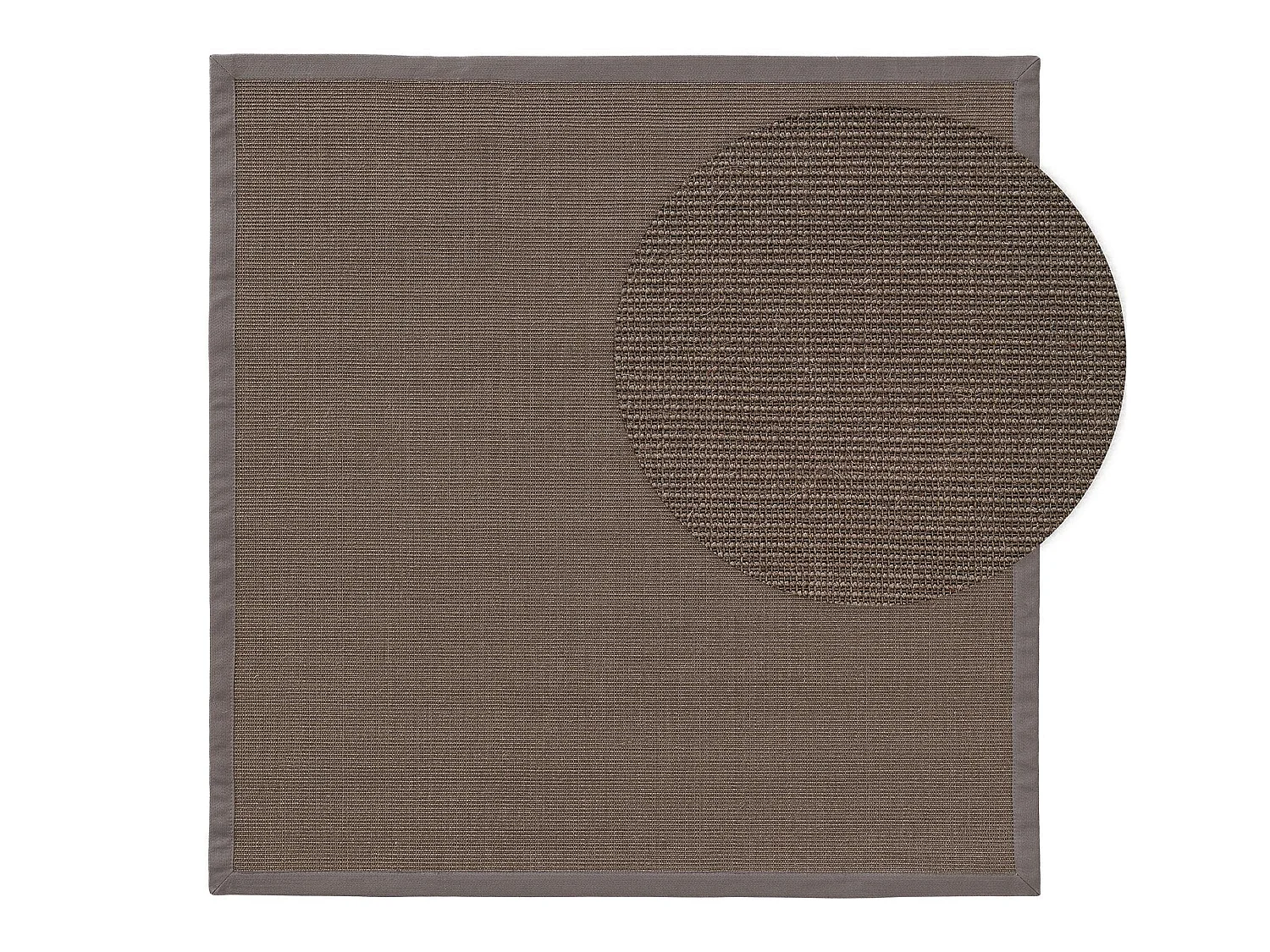 Tapis sisal Sana Gris 150x150 cm