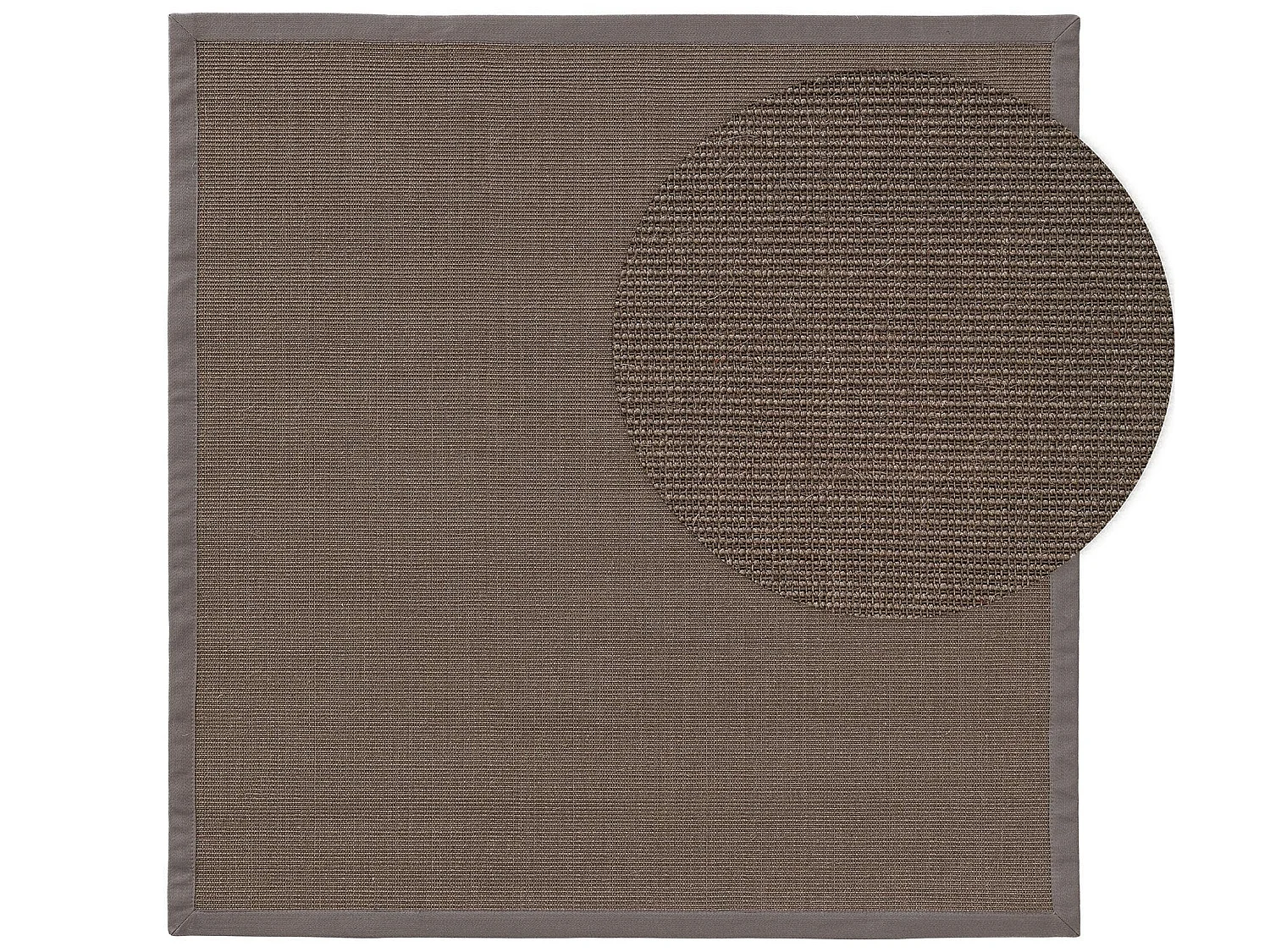 Tapis sisal Sana Gris 150x150 cm