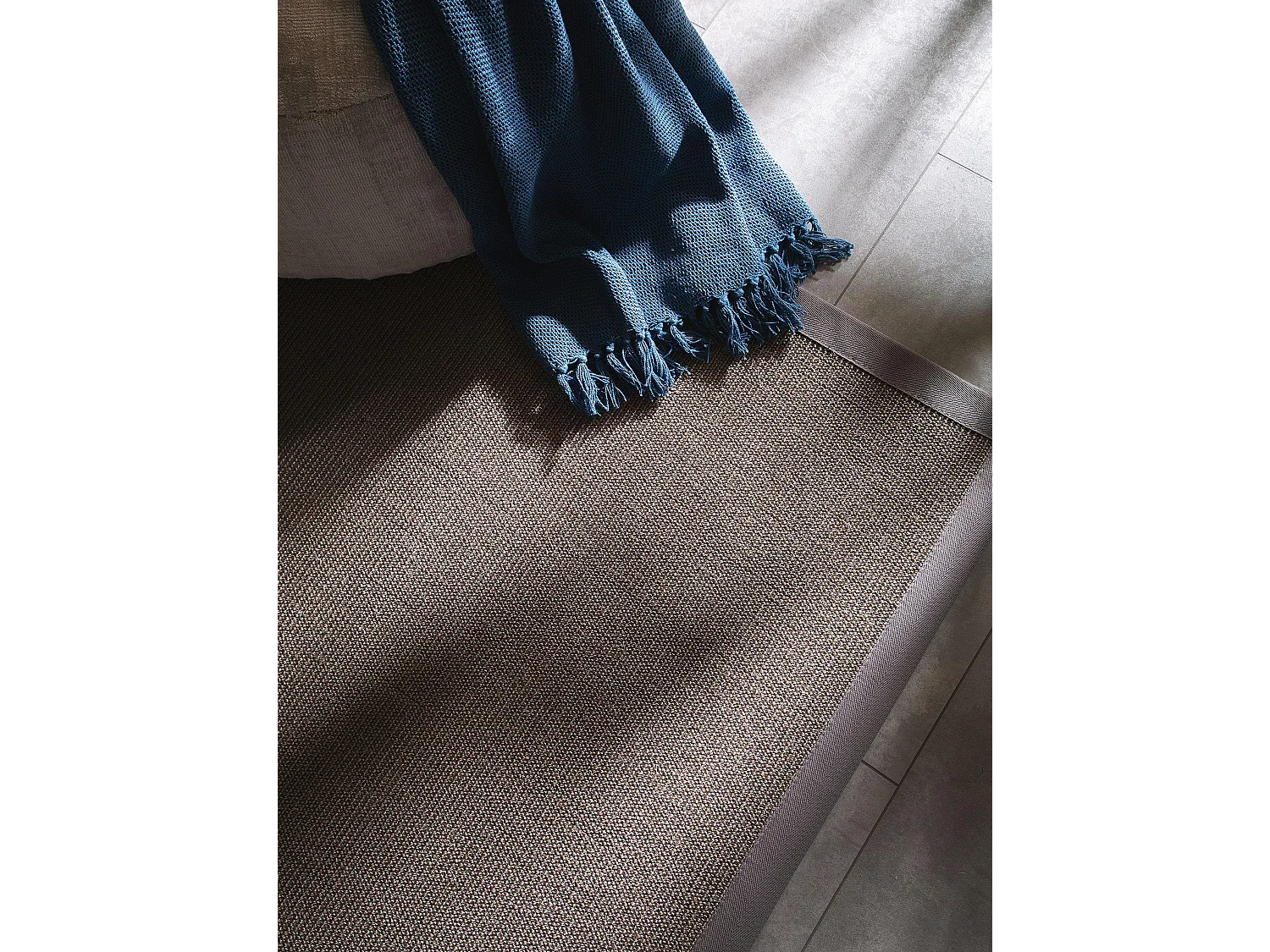 Tapis sisal Sana Gris 150x150 cm