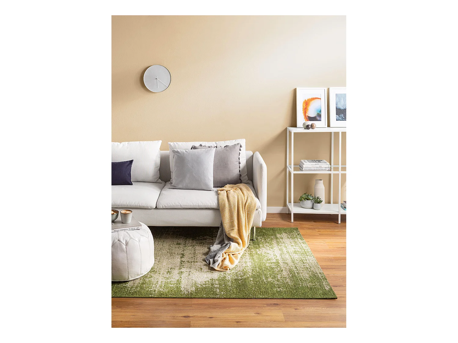 Tapis tissé à plat Tosca Vert 155x235 cm