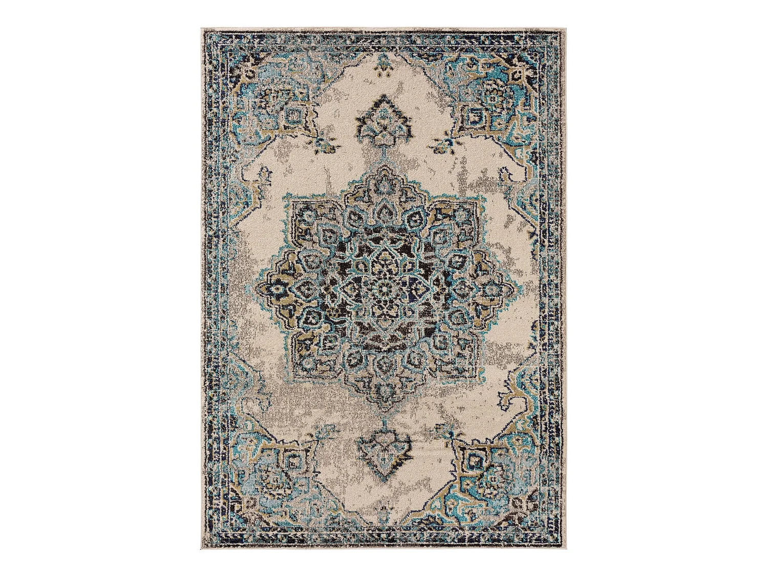 Tapis Casa Beige/Turquoise 240x340 cm