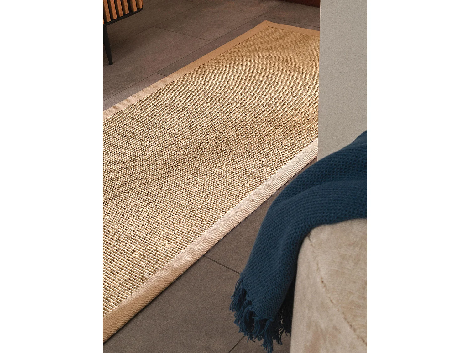Tapis sisal Sana Crème 70x240 cm