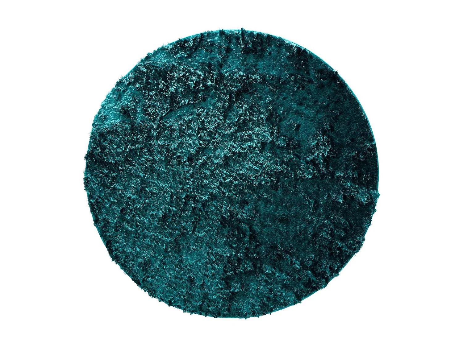 Tapis à poils longs Whisper Turquoise ø 160 cm rond
