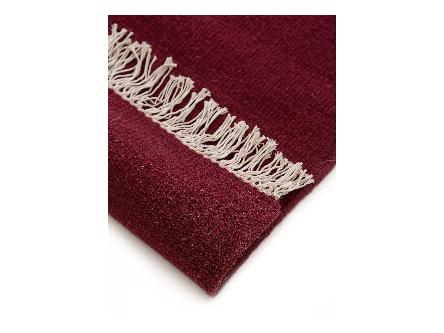 Tapis de laine Liv Rouge foncé 170x240 cm