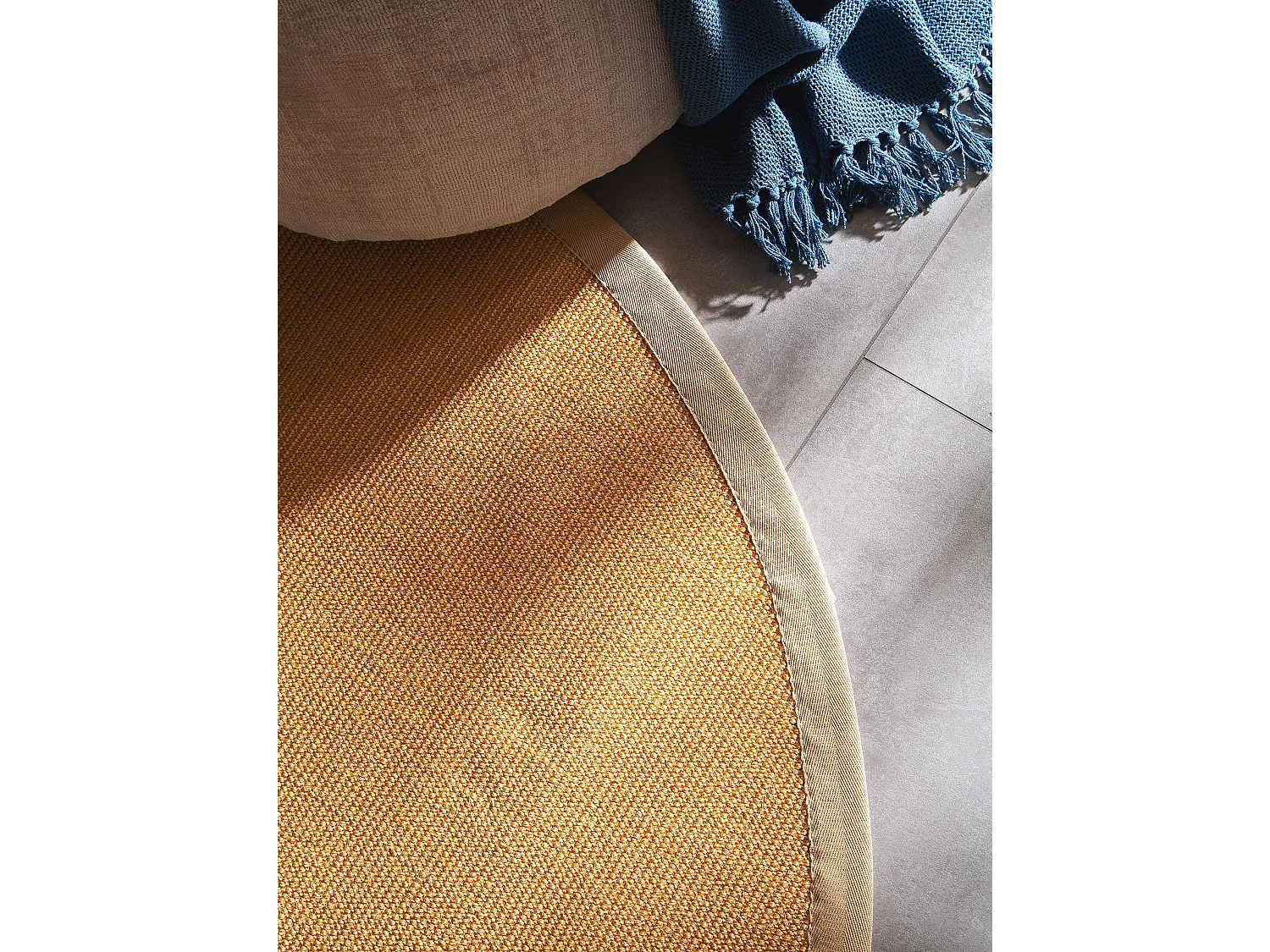 Tapis sisal Sana Beige ø 150 cm rond