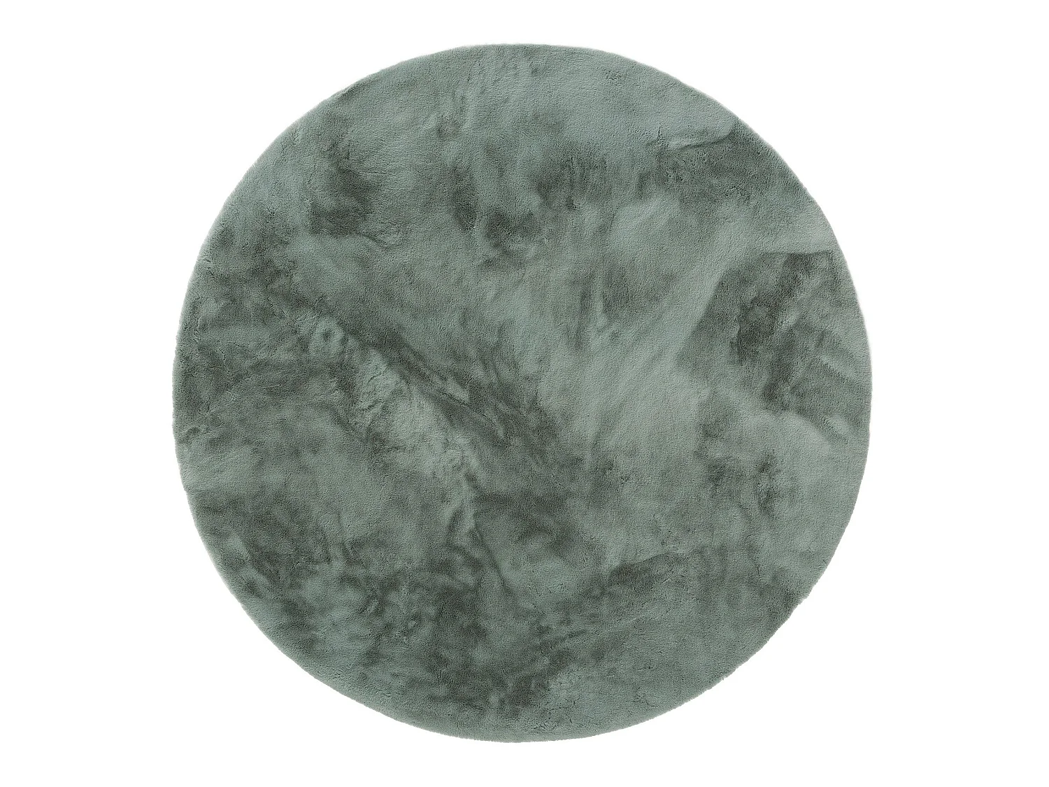 Tapis de fourrure Dave Menthe ø 80 cm rond