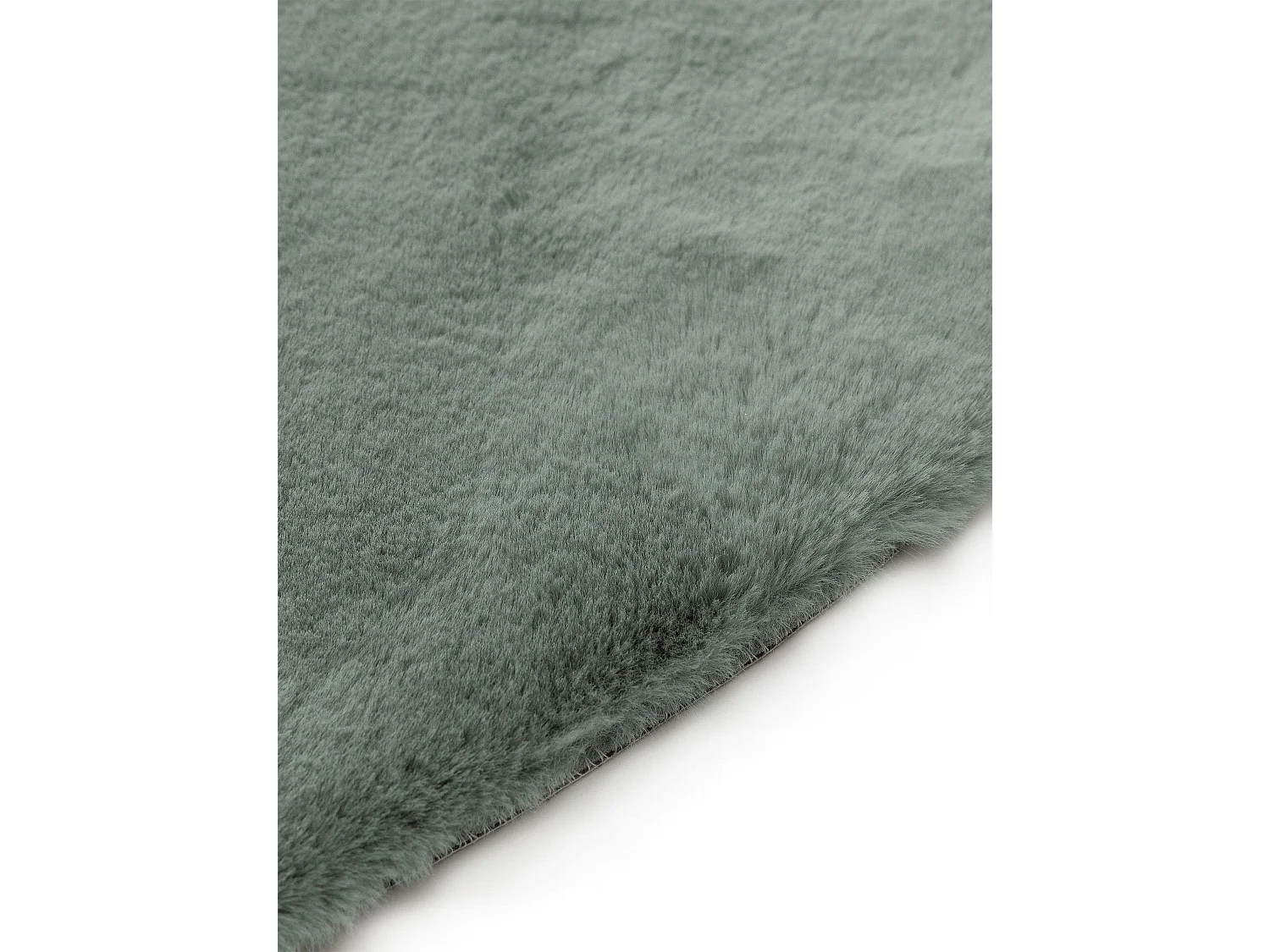 Tapis de fourrure Dave Menthe ø 80 cm rond
