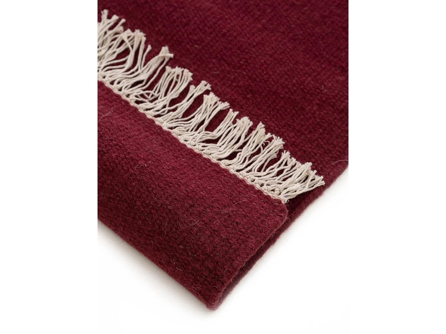 Tapis de laine Liv Rouge foncé 120x170 cm